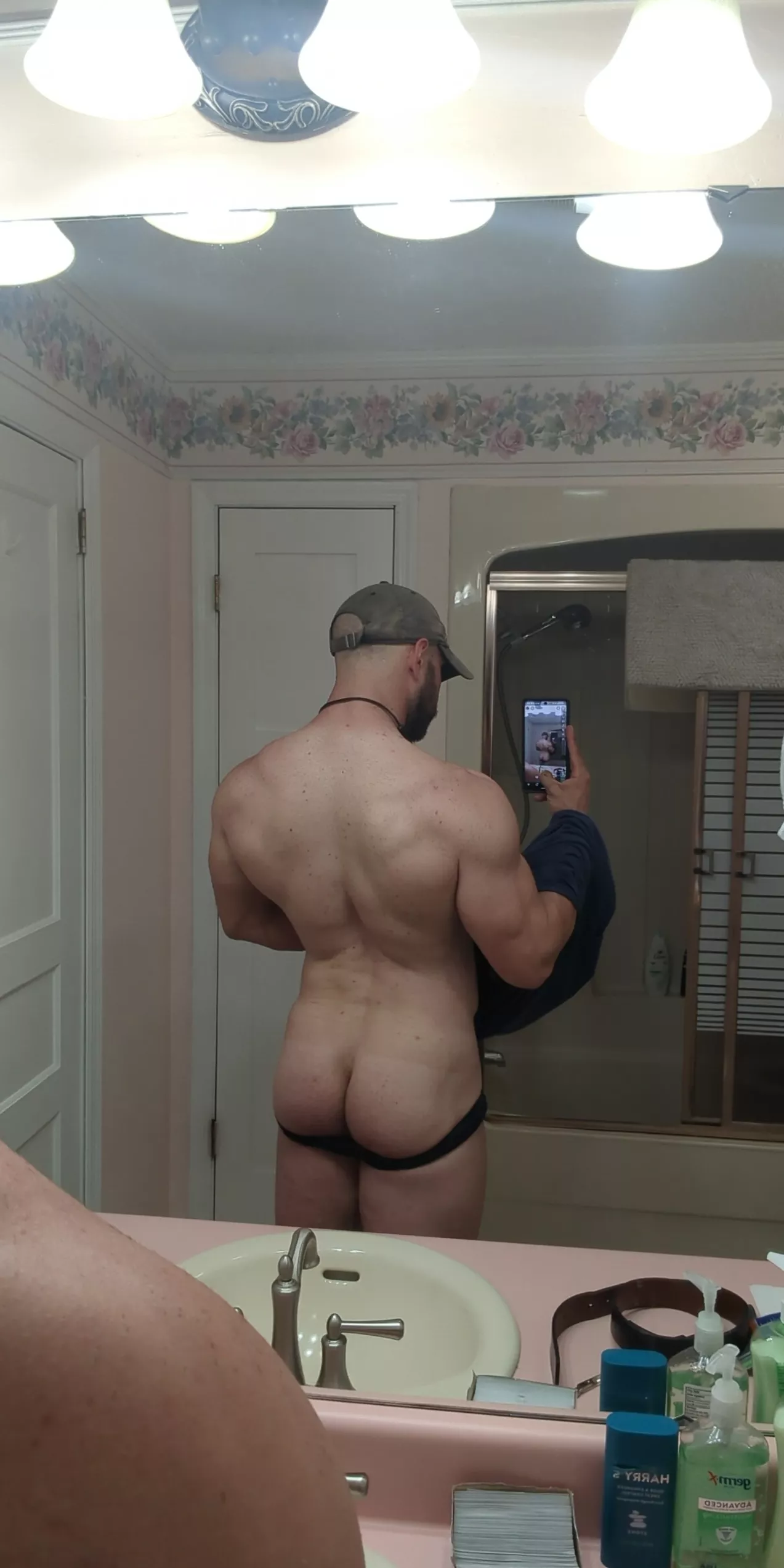 from the back