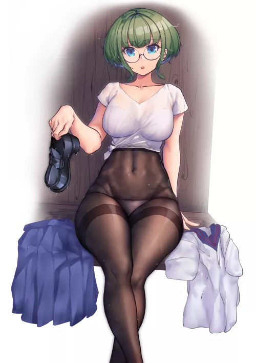 greenhaired cutie seethrough midriff (by Niche)