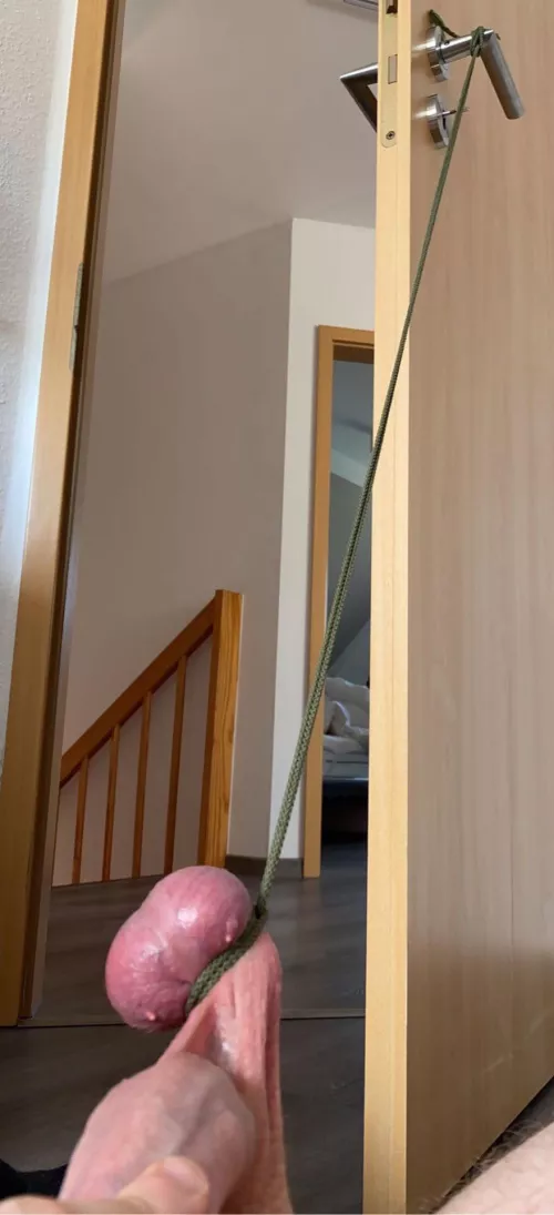 I wish to get ballbusted. could you please slam the door shut? 😩