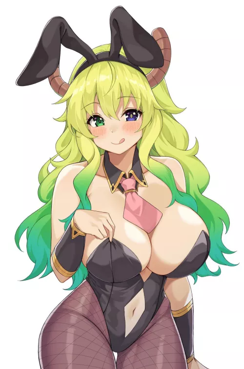 Lucoa but in a bunnygirl outfit