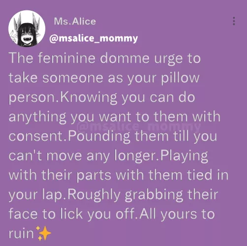 Pillow person is a gender neutral term I used instead of pillow princess or prince 💜