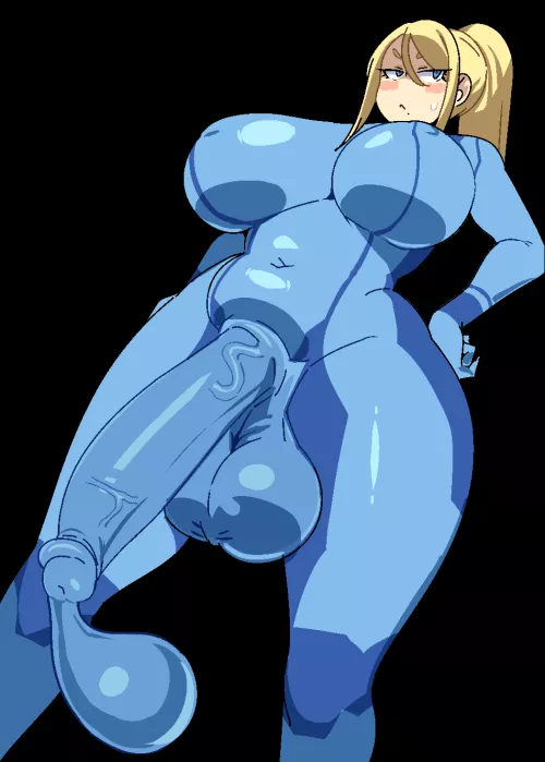 Samus cums in her suit (Cham22)