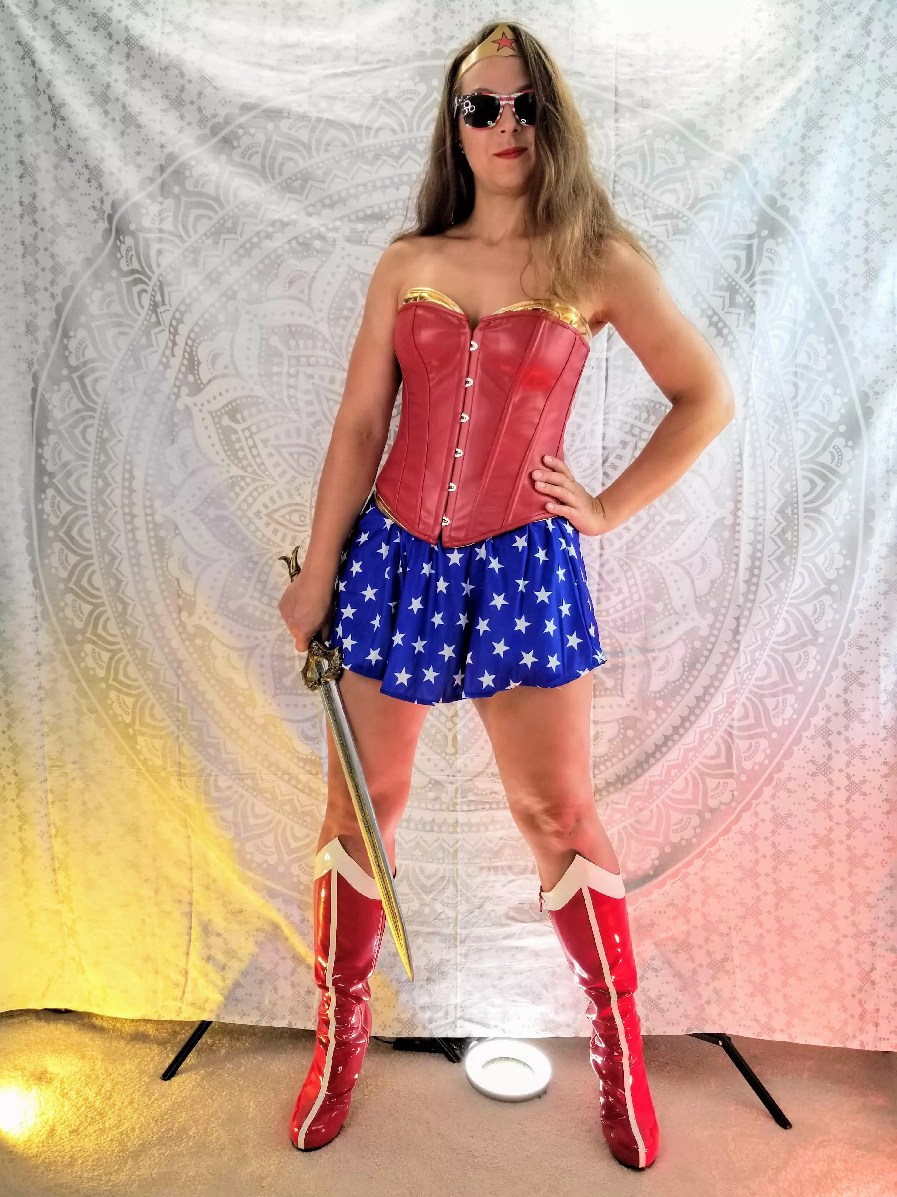 Wonder Woman in Leather. 🦸‍♀️