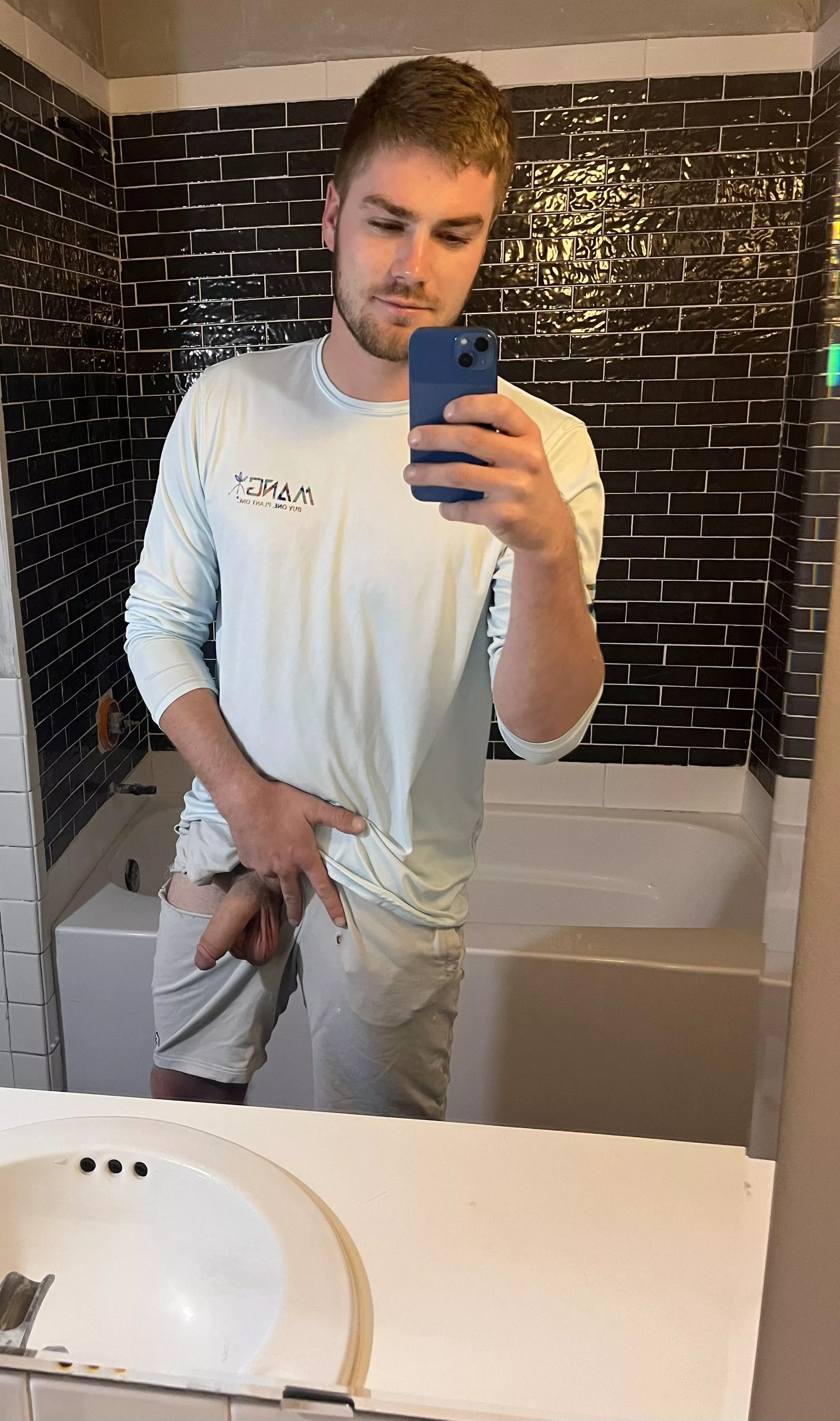 (21) Oh no I ripped my favorite shorts tiling my bathroom