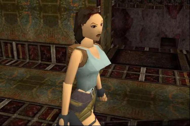 Admit it. you definitely did at least once. Lara Croft. (1996)