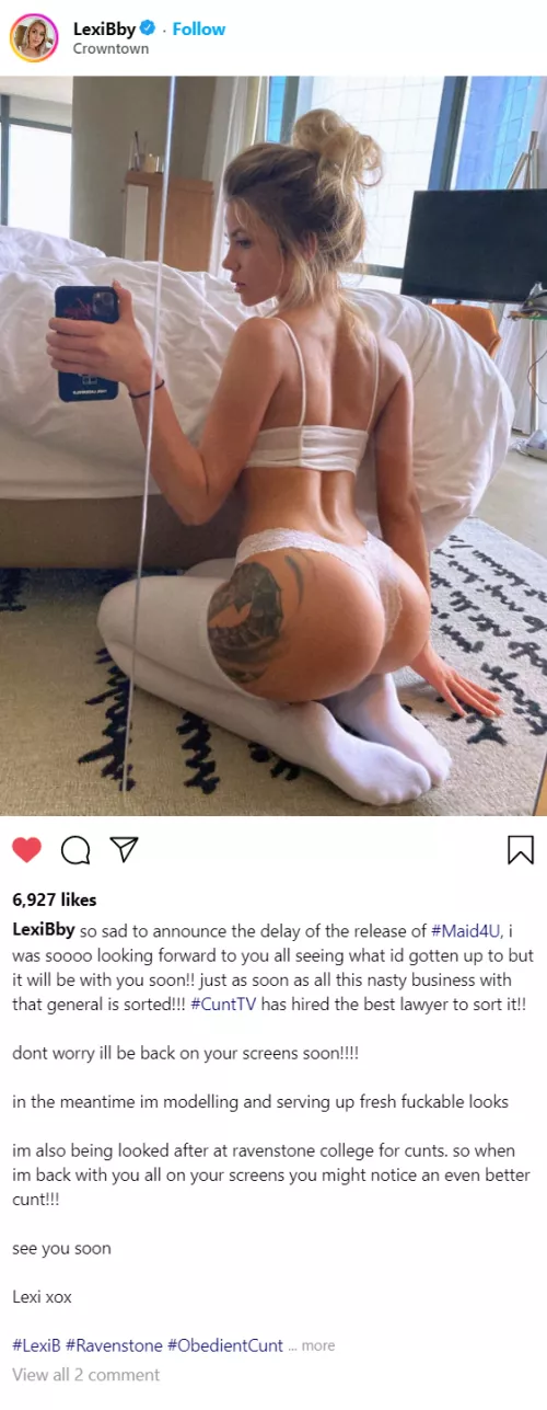 (cuntagram) @LexiBby - im still on the cunt tv magazine!!!