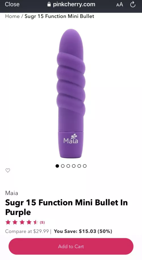 I (M22) bought my very first toy. Yes I know it’s a vibrator, but that’s all I really need/want right now
