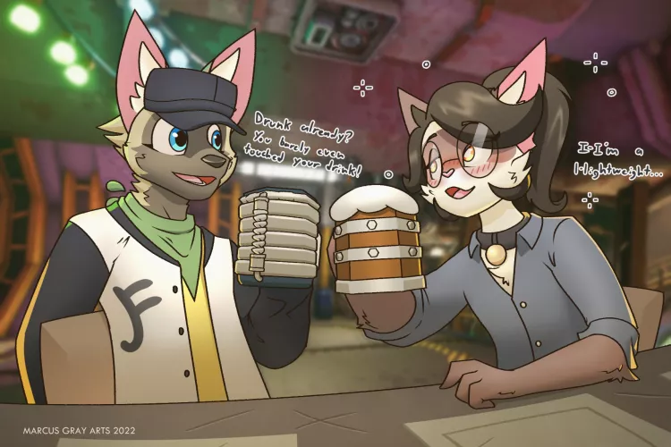 Lightweight (art by me @marcusgrayarts on Twitter)