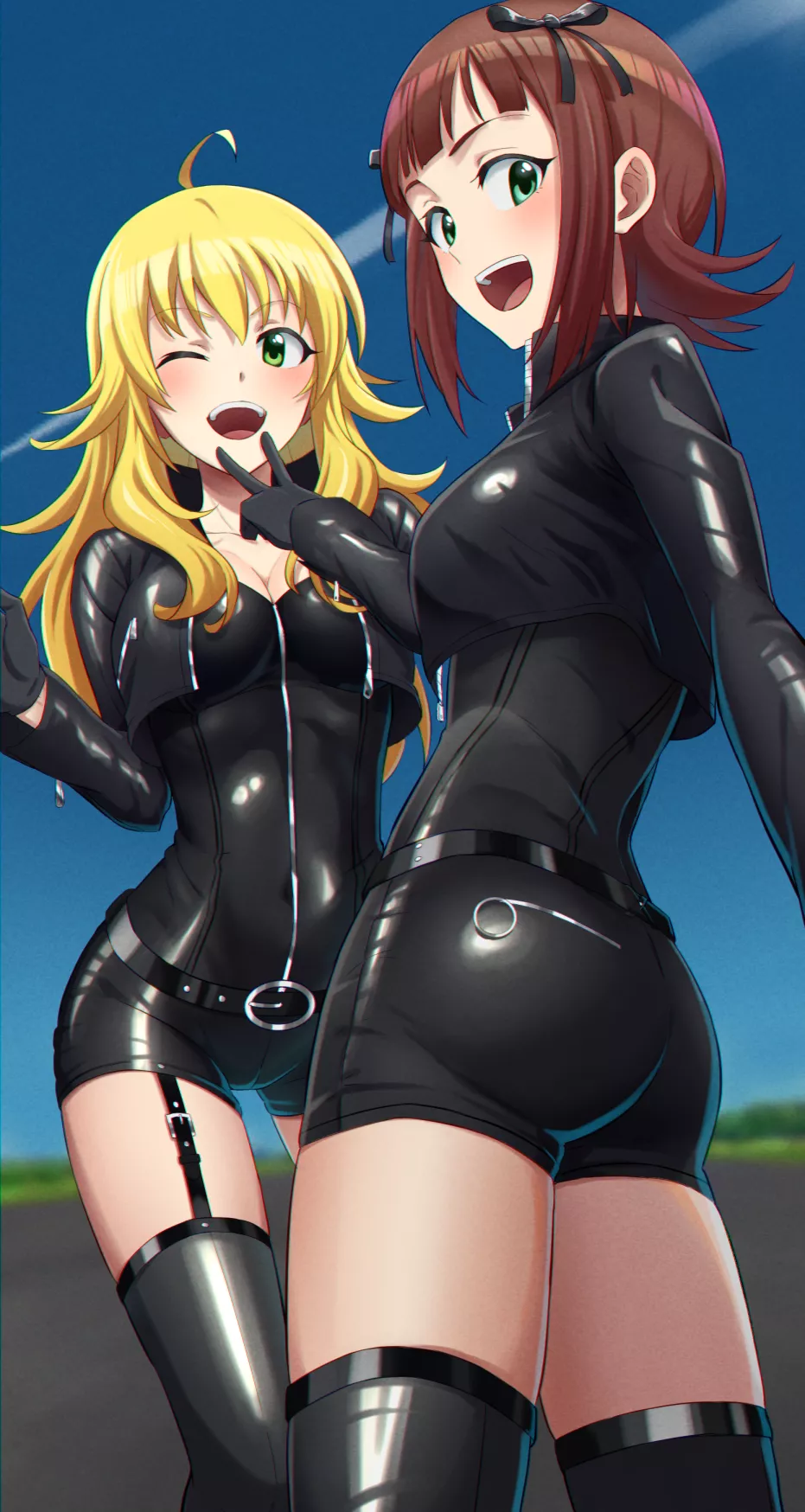 Amami Haruka And Hoshii Miki Sexy Spies (Ogi Non ) [Idolmaster]