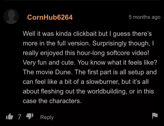 My man compared it to Dune