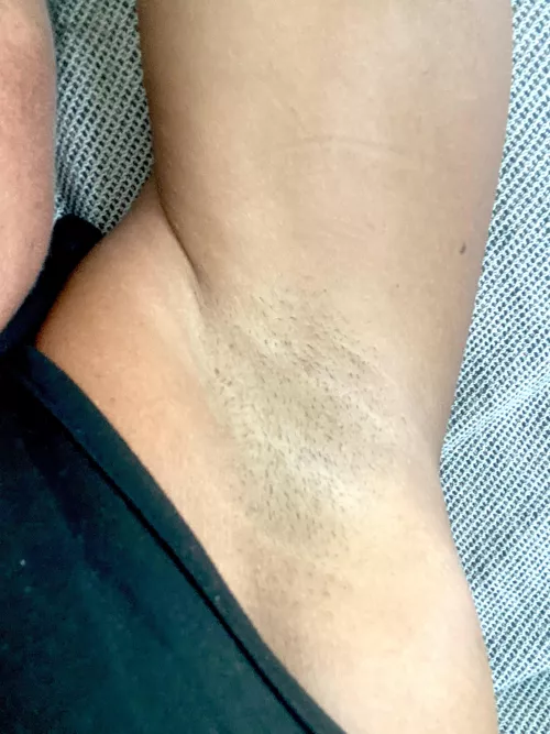 Sweaty stubble for you to clean