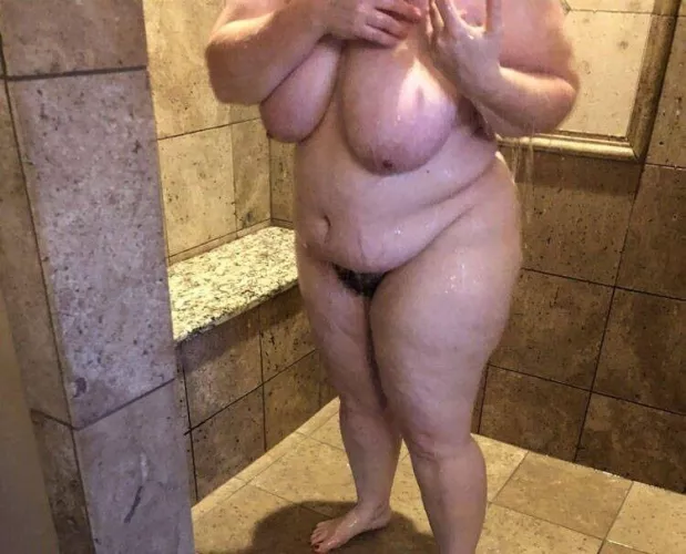 Who wants to wash these tits and tummy.