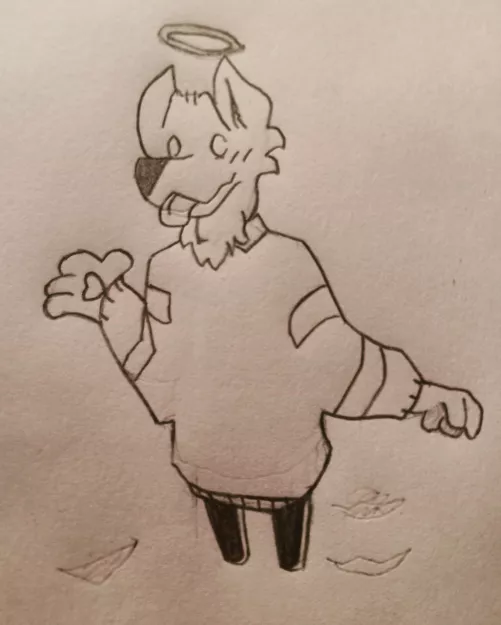 a lil sketch I did a while back, loved how it turned out :3