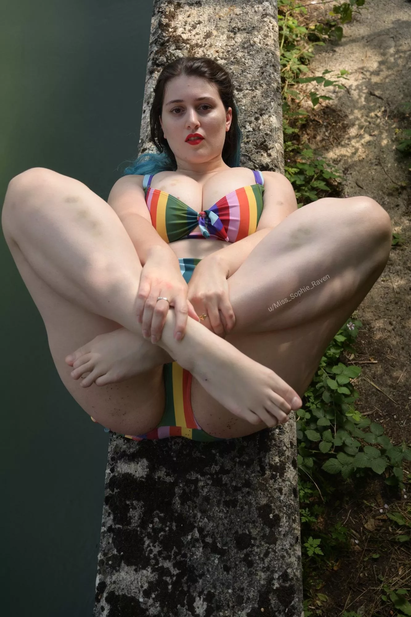 Bare feet and a cute bikini