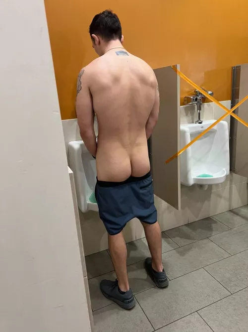 Join me at the urinal?