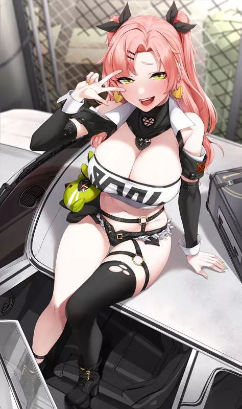 posing for the camera