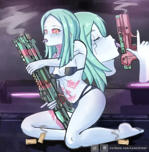 Rebecca working for eddies (Lewd Syrup) [Cyberpunk: Edgerunners]