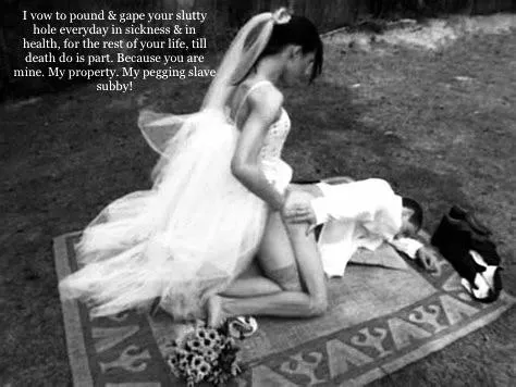 When you said “I do.” You became her permeant property.