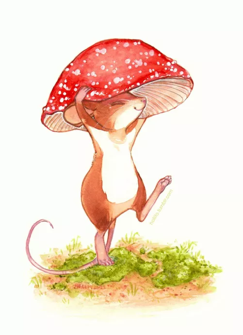 Fetching Field Mouse | Watercolour (OC)