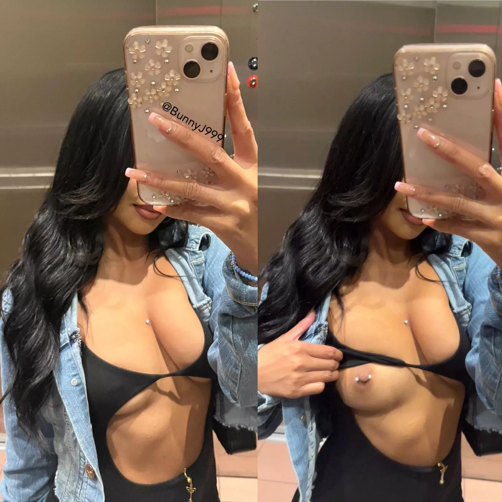 Risky elevator pics for papi 😘