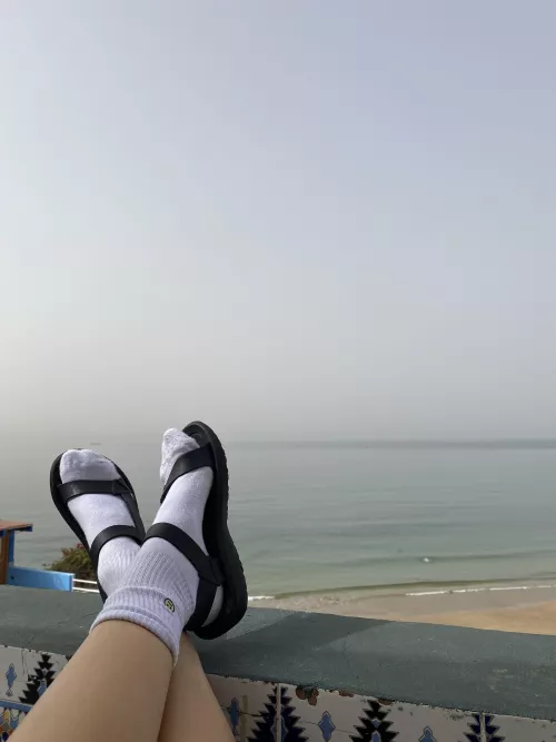 Socks and sandals aren’t fashionable? guess I’ll need to slip them off 🥺