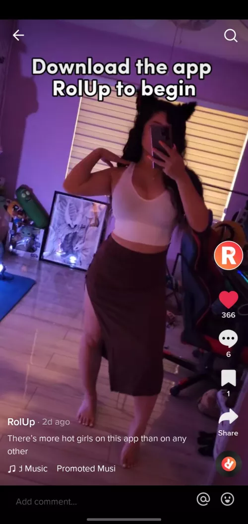 anyone know who she is I saw this ad on tik tok