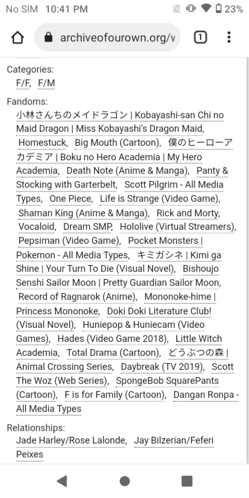 found this on ao3 , the writer is 15 how tf he knows what huniepop is