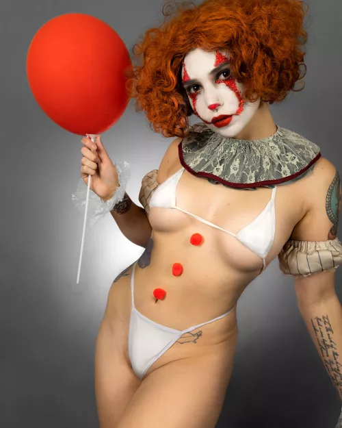 How about some Halloween underboob? My pennywise cosplay