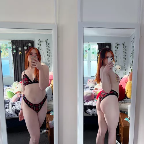 Imagine you take me home, we start making out and then hot notice a small bulge in my panties