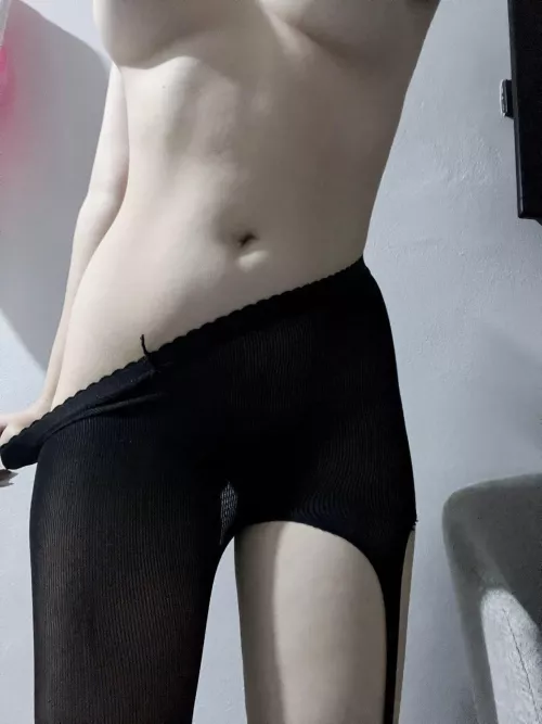 just wearing socks ;)