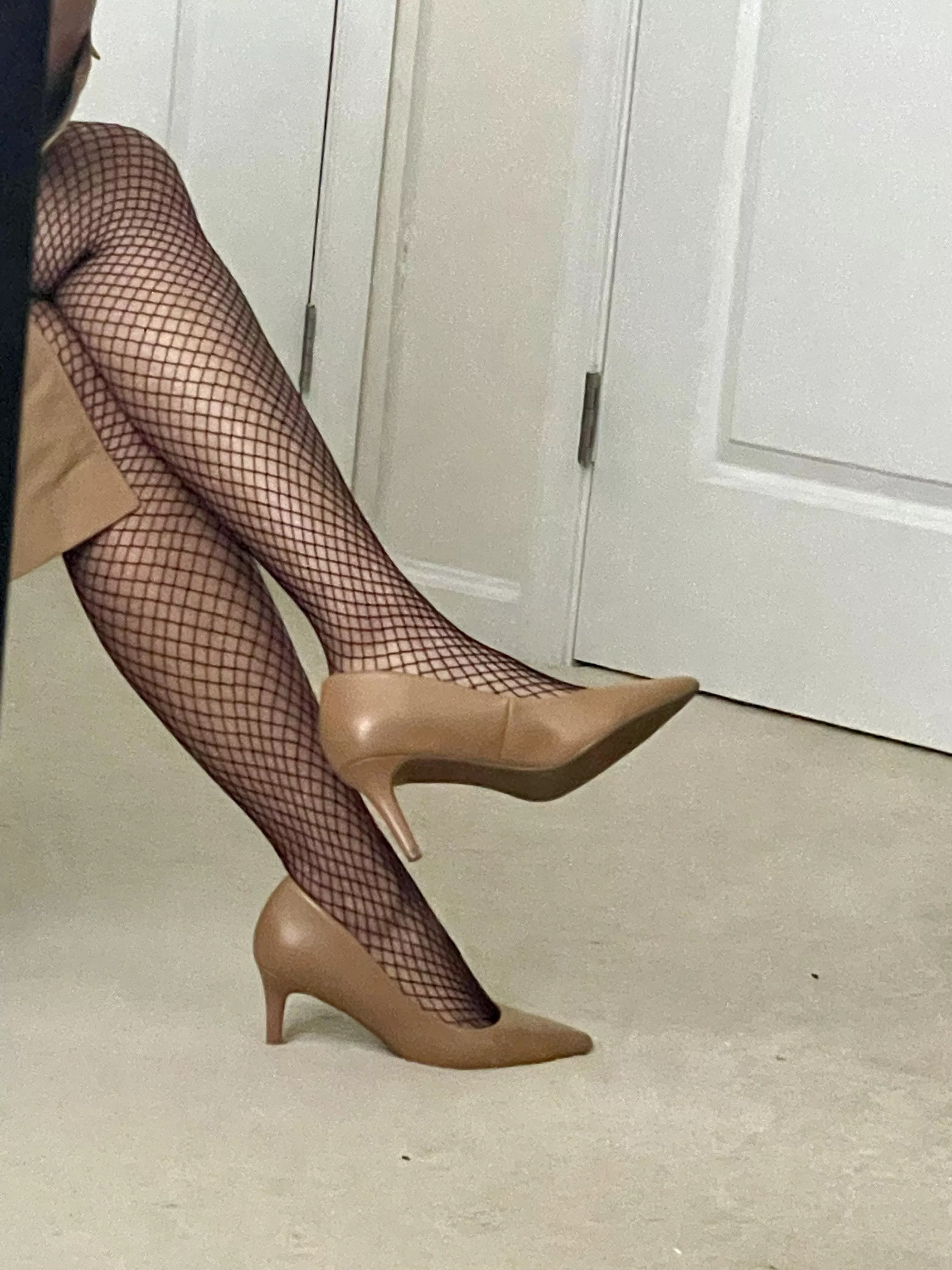Nude heels.