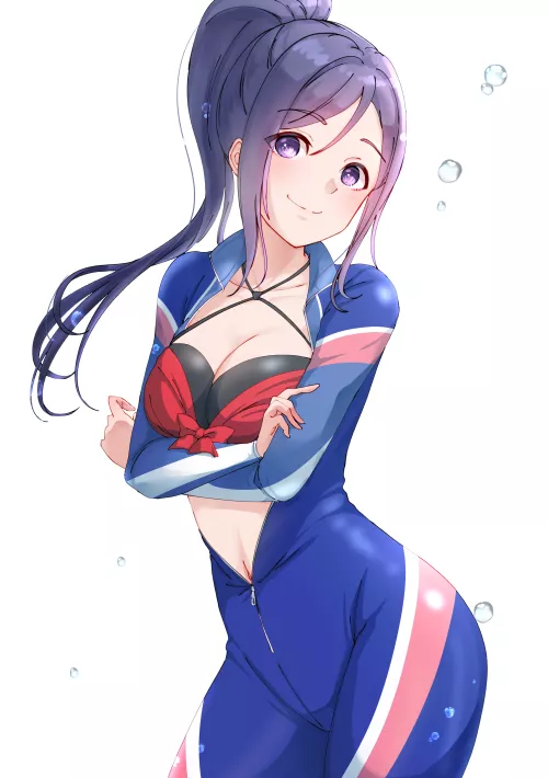 Open Wetsuit Blush Matsuura Kanan (Kobayashi Nyoromichi) [Love Live!]