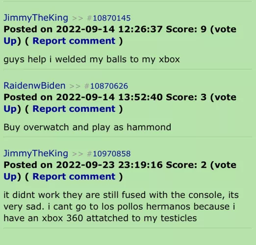 Somebody get this man some chicken strips and curly fries asap