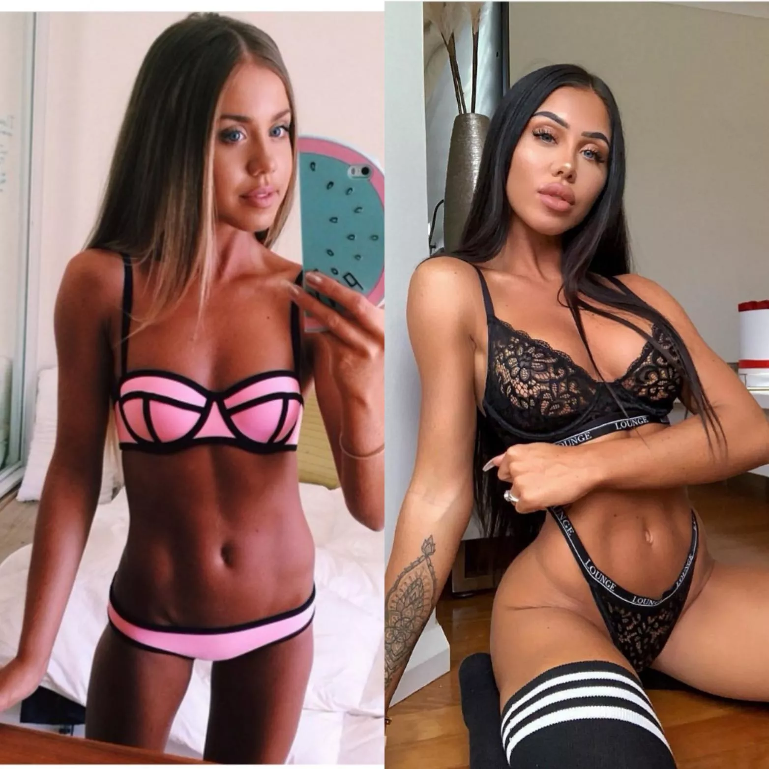 What a transformation. Now a true airhead fuckdoll