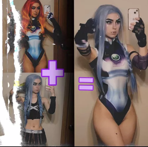 Cosplay Fusion of Starfire and Jinx by me