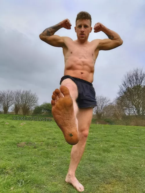 On your knees & sniff good