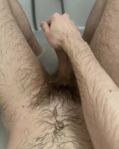 quick bath after work, won’t go down easy