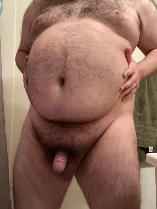 This belly just keeps getting bigger and heavier! Do you mind if I rest it on you 😉