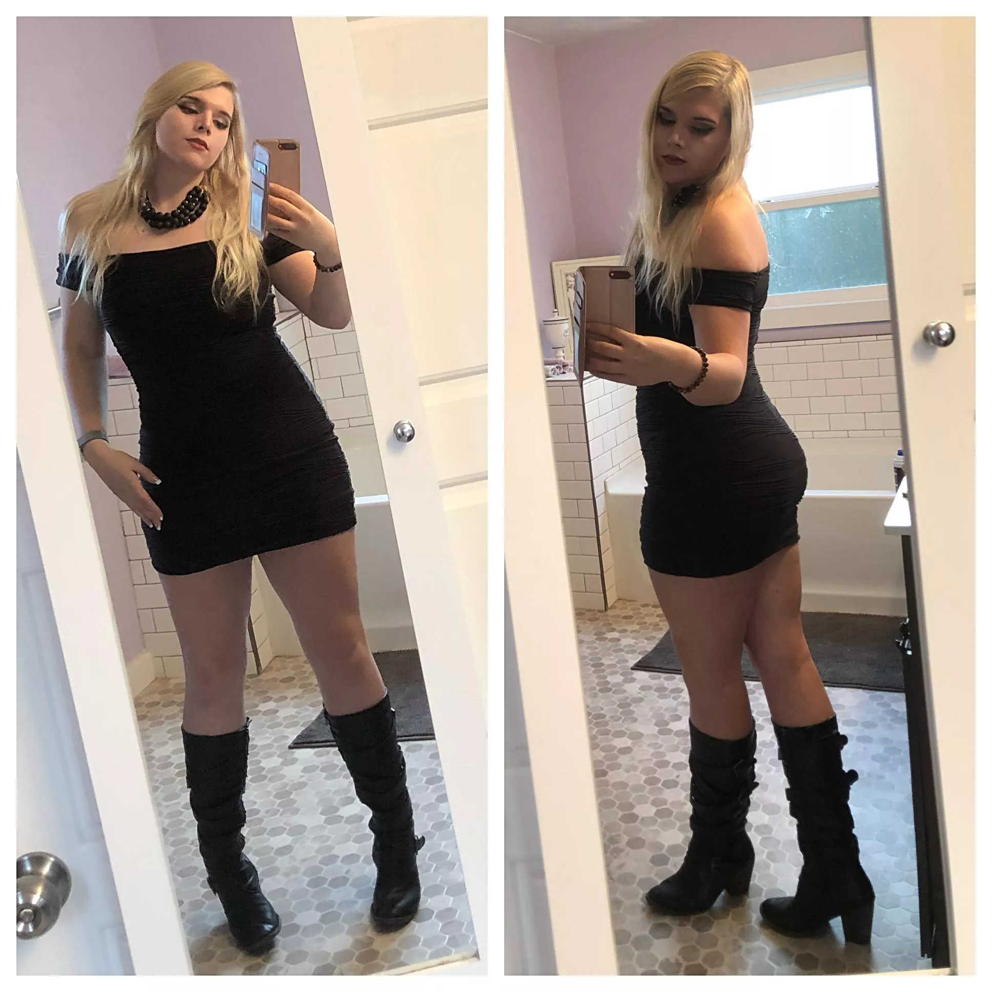Lil black dress trap? 😋