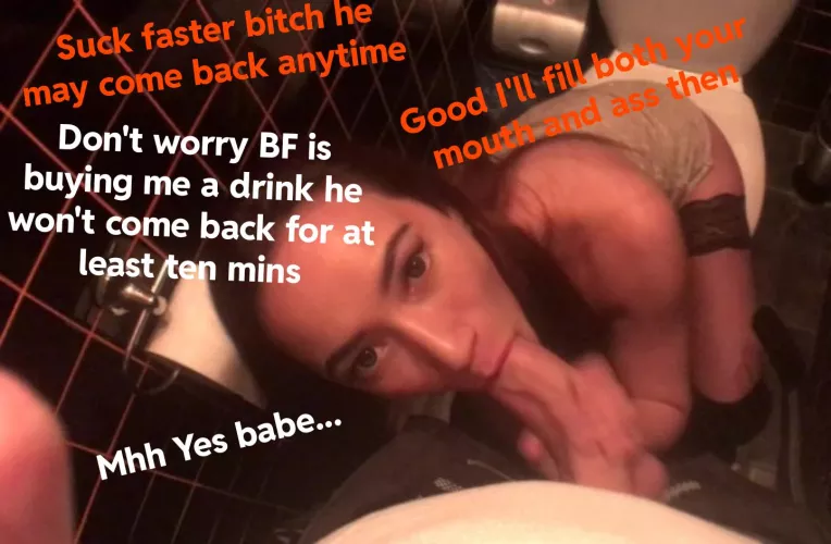 When you don't find your GF at the club and wonder where she went