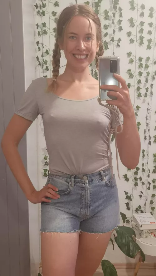 I love to go outside without a bra