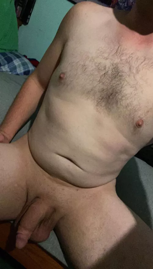 Not the best pic of my body, but really liking how my cock looks, not gonna lie.