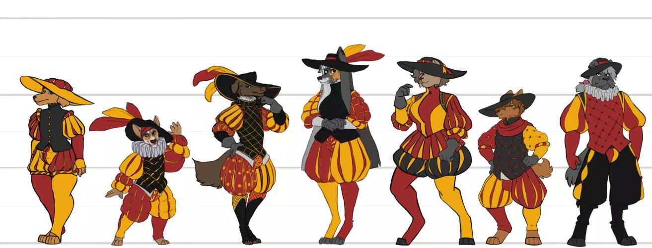 Roleplaying but furry : I made these NPCs for my campaign