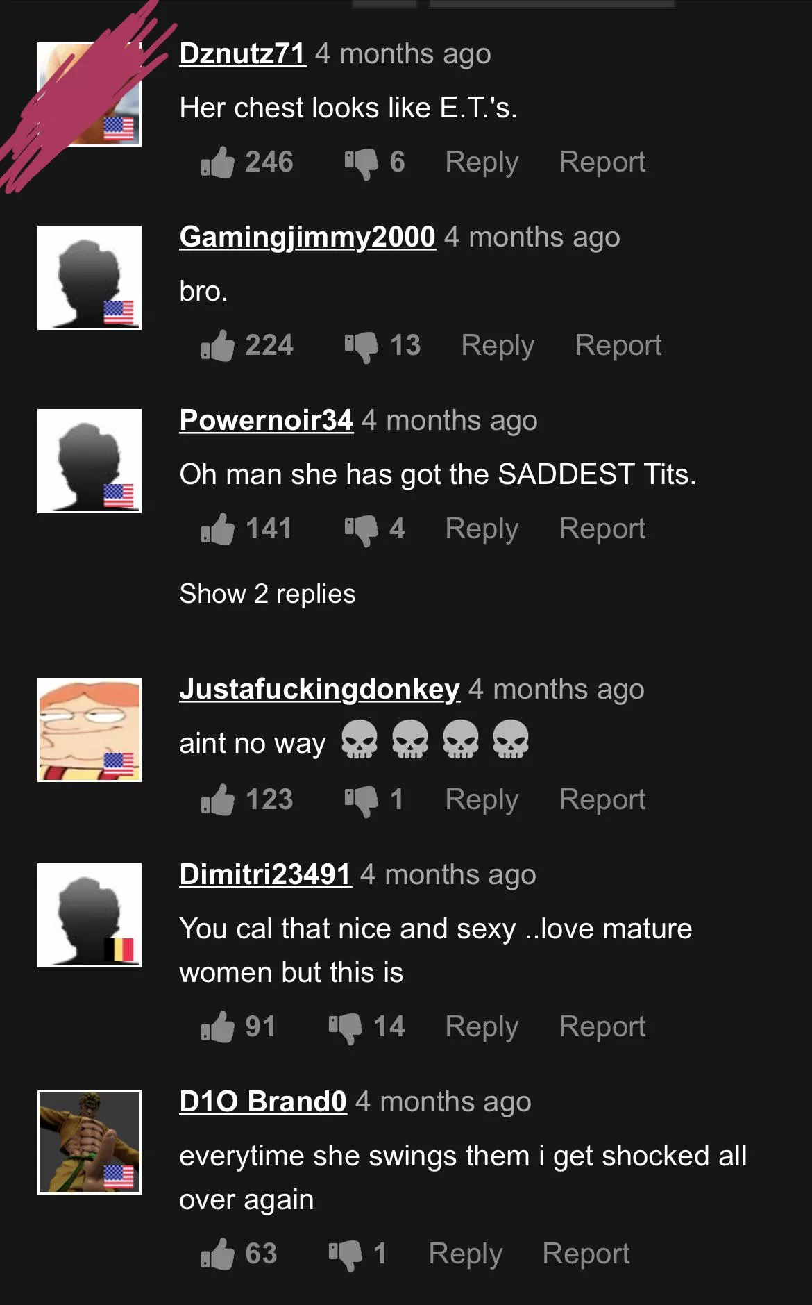 The saddest tits