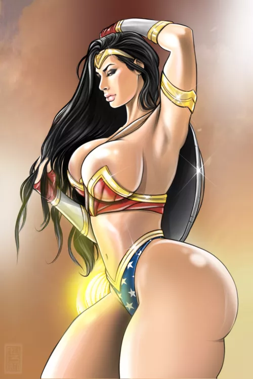 Wonder Woman Lewd Body Warrior (Felii3erto) [DC]