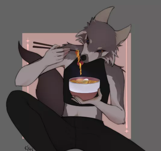 🍜🍜🍜 (by @kaiw_art)