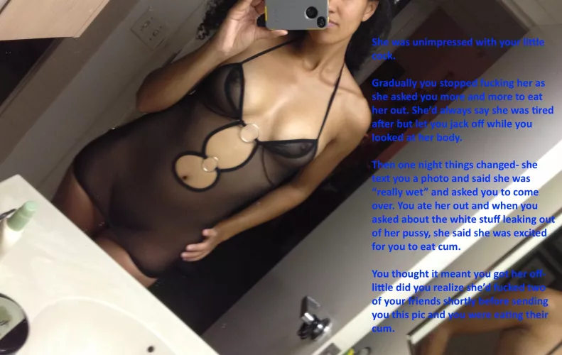 Gradually fucking you less while she fucks him