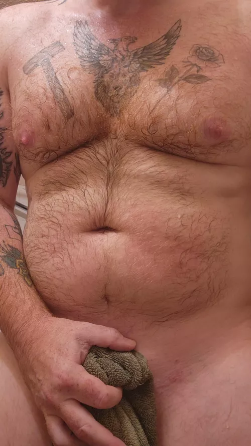 Help this ginger dude dry off??