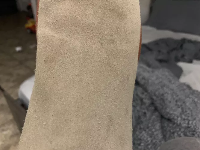 How to remove dried water stains on suede boots?