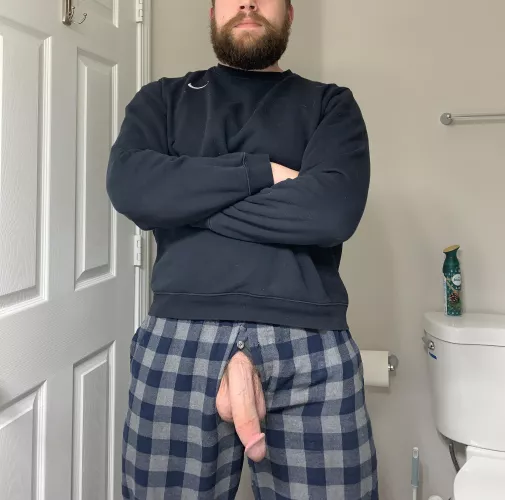 It’s a little too cold to wear nothing to bed, will this do? [35]